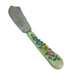 Vintage Kuchenschneider mit Blumenstiel