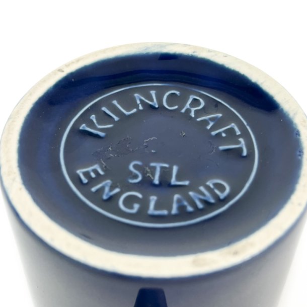 Bl� engelsk retro krus