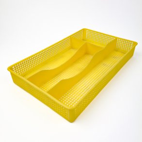 Gul retro bestikbakke