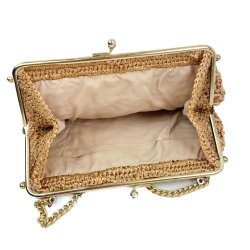 Flettet vintage hndtaske med kde