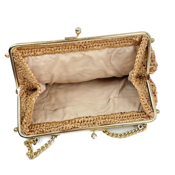 Flettet vintage hndtaske med kde