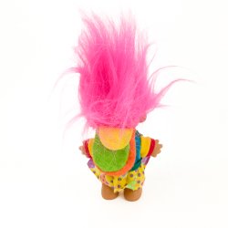 Vintage Gj�l trold med pink h�r