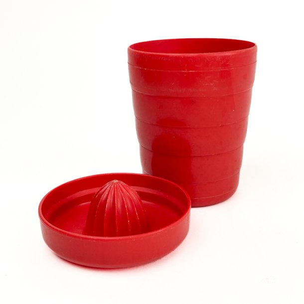 Rd retro meljvner med citronpresser