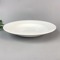 Tiefer weier Vintage Teller