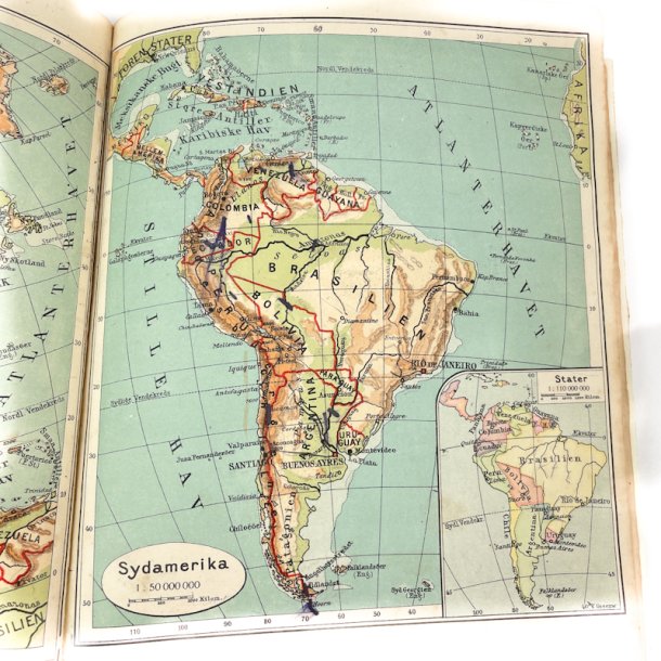 Atlas for folkeskolen, 1911