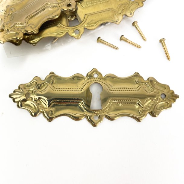 Sechs Vintage Schlsselschilder aus Messing