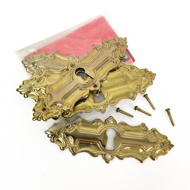 Sechs Vintage Schlsselschilder aus Messing