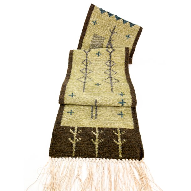 Langt retro v�gt�ppe i uld