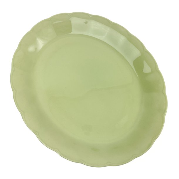 Hellgrne Vintage-Servierplatte oval von Grindley, England