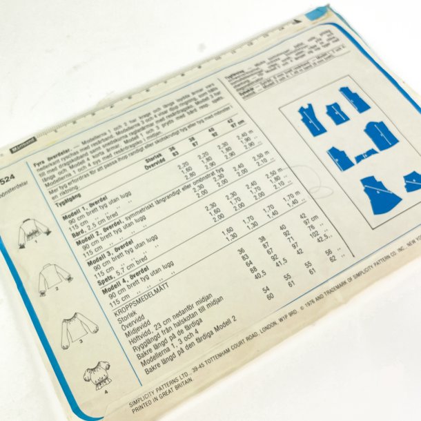 Simplicity Schnittmuster Nr. 7524  Blusen