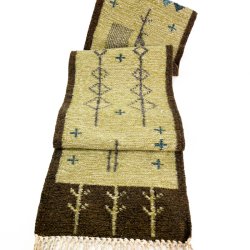 Langt retro v�gt�ppe i uld