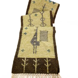 Langt retro v�gt�ppe i uld