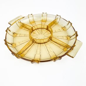 Ravgul vintage cabaretfad glas