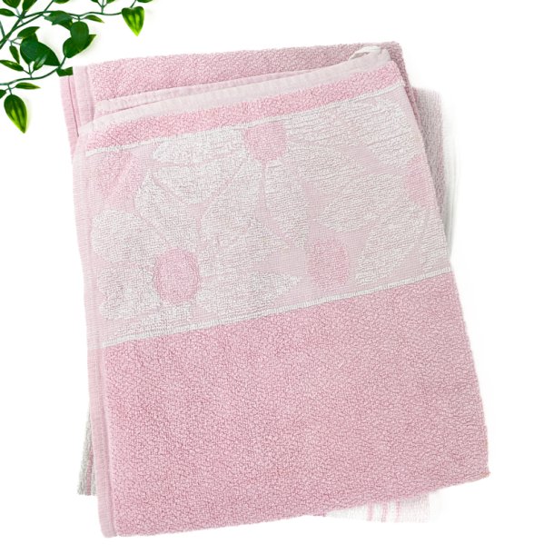 To rosa vintage h�ndkl�der