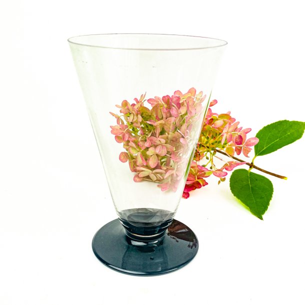 Holmegaard Vintage Bierglas mit schwarzem Fu