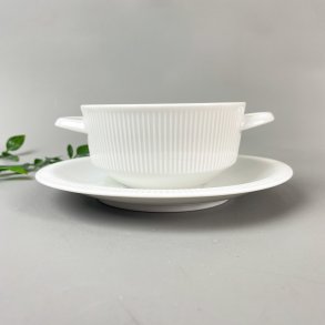 Weie Arzberg Retro Suppentasse 