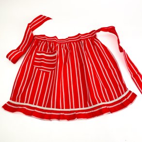 Rd retro forklde med striber