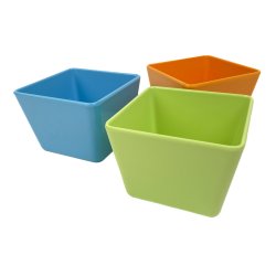 Tre farverige opbevaringssk�le