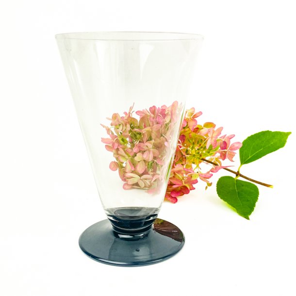 Holmegaard Vintage Bierglas mit schwarzem Fu