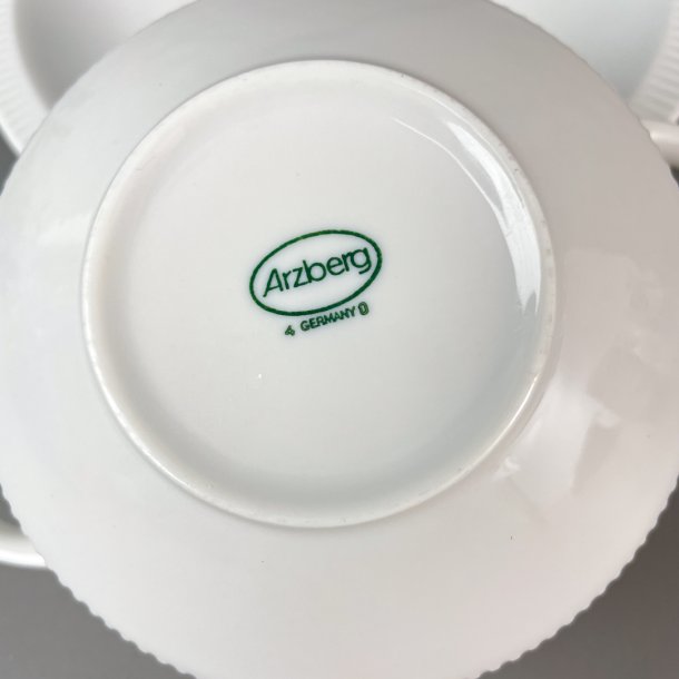Hvid Arzberg retro suppekop