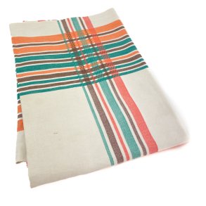 Gestreifte Retro-Tischdecke � 100 cm