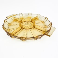 Ravgul vintage cabaretfad glas