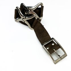 Vintage b�lte med s�lvsp�nder