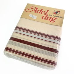 Retro Tischdecke mit Streifen  220 cm