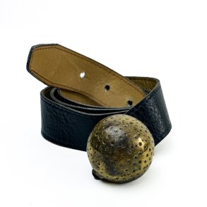 Vintage blte med messing spnde