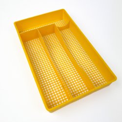 Gul retro bestikbakke