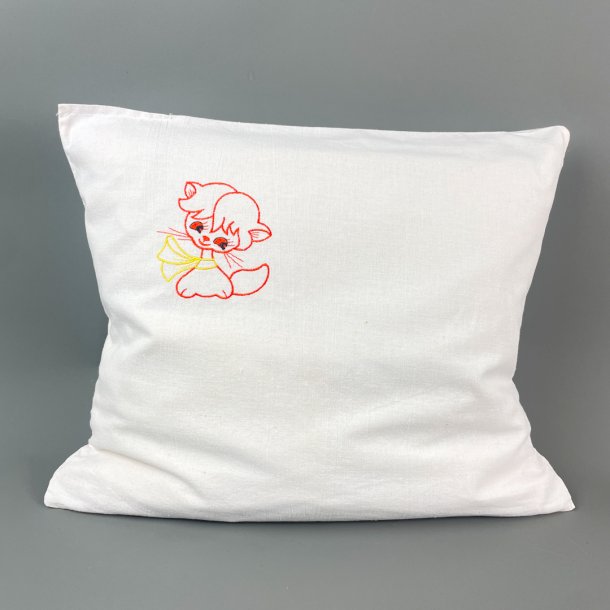 Vintage babypudebetrk med broderi