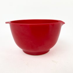 Retro rote Rosti Rhrschssel