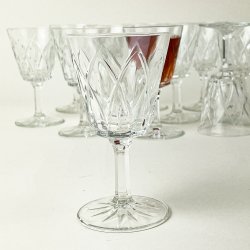 Retro hvidvinsglas Glas - Art - & Vintage