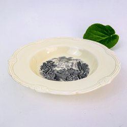 Dyb tallerken - "Scenes after constable"- W.H. Grindley &amp; coltd, England