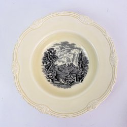 Dyb tallerken - "Scenes after constable"- W.H. Grindley &amp; coltd, England