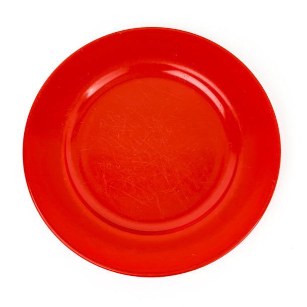 R�d retro Rosti tallerken