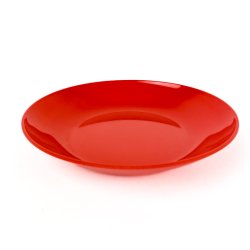 R�d retro Rosti dyb tallerken