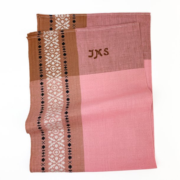 Vintage viskestykke med monogram