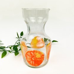 Orange vintage glaskande