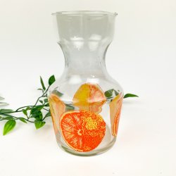 Orange vintage glaskande