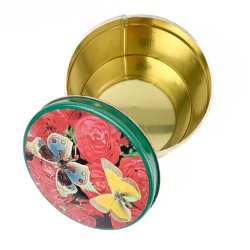 Vintage kaged�se med sommerfugle og roser