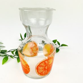 Orange vintage glaskande