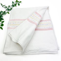 Vintage flonelslagen med pastelfarvede striber