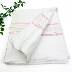Vintage flonelslagen med pastelfarvede striber