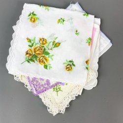 Acht Vintage Taschentcher