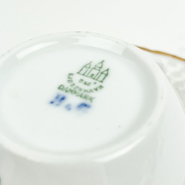 Vintage tekop Saksisk Blomst