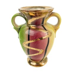 Farbige Retro-Vase von Strehla