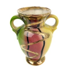 Farbige Retro-Vase von Strehla