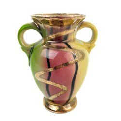 Farbige Retro-Vase von Strehla