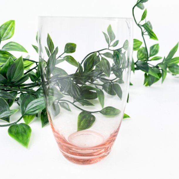 Vintage rosa Holmegaard sodavandsglas